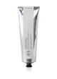 Hand cream tube with brand logo on a white background