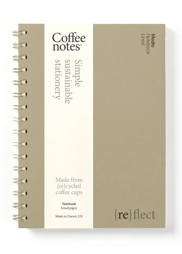 Notebook with 'Coffee Notes' branding on a white background