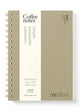 Notebook with 'Coffee Notes' branding on a white background